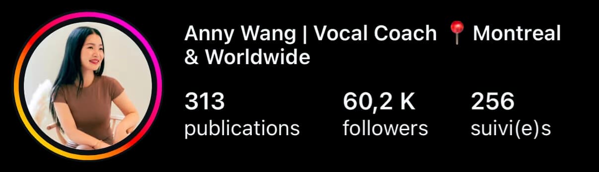 Anny Wang sur Instagram : 313 publications, 60,2 K followers, 256 suivi(e)s